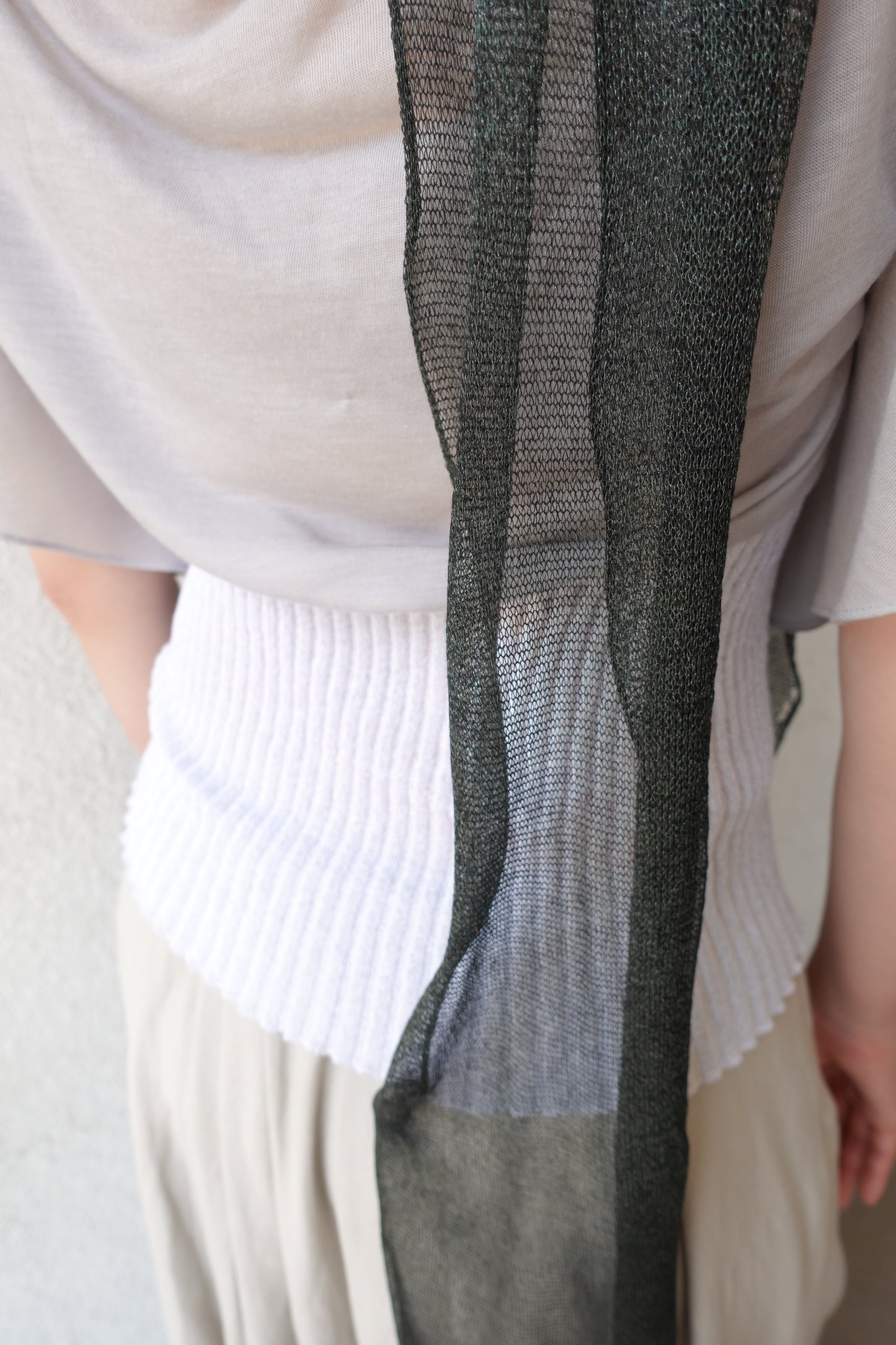 DRAPE 009 'Sparkling Metal Viscose Scarf'