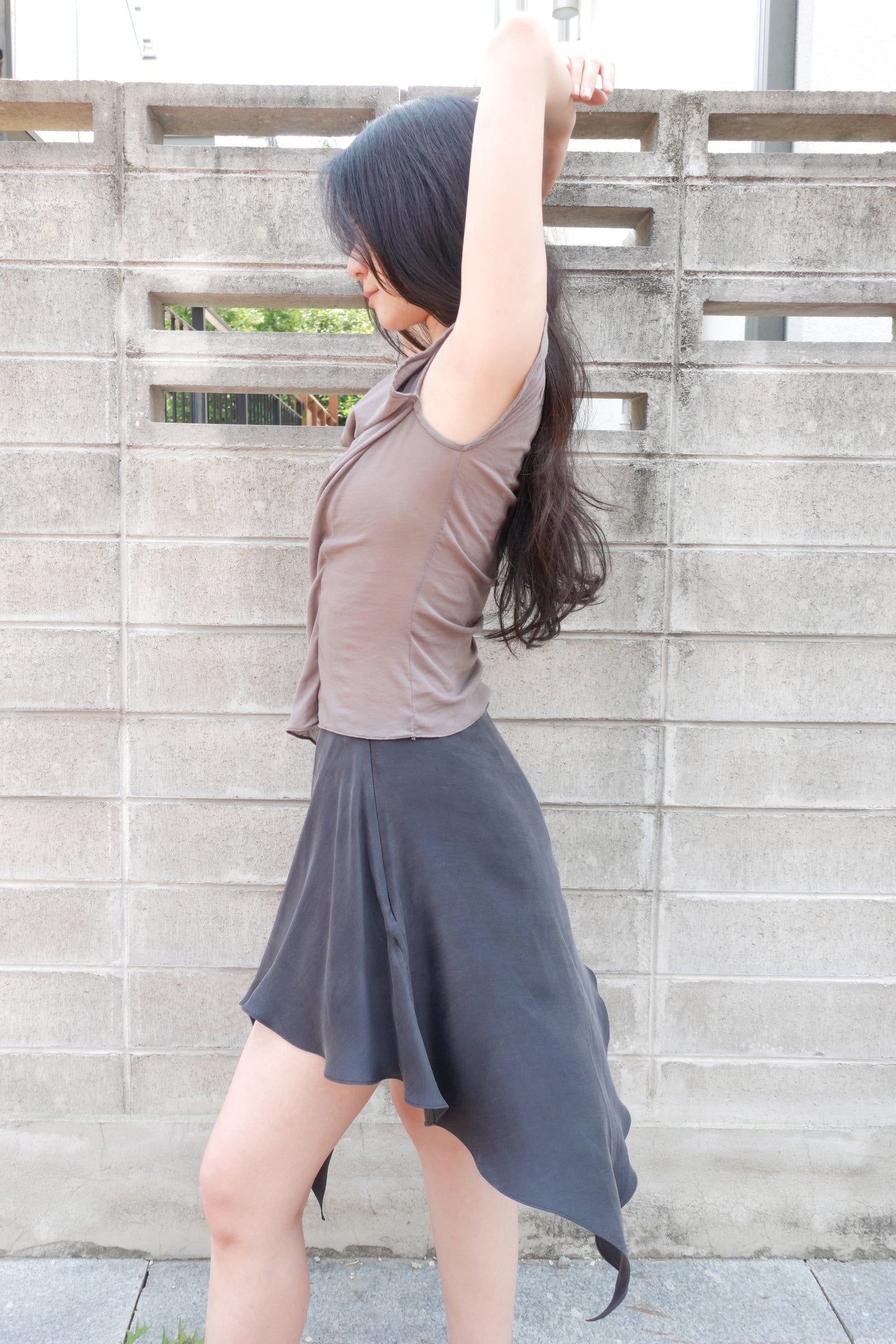 DRAPE 005 'Draped Dramatic Jersey Top'