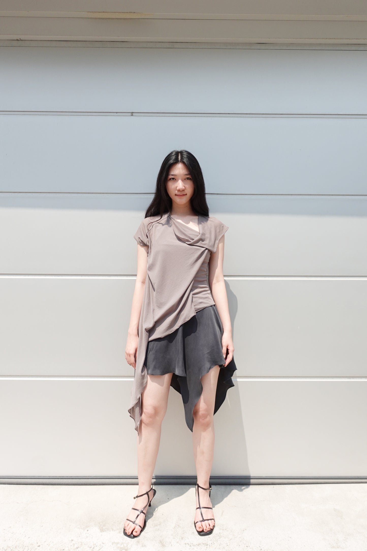 DRAPE 005 'Draped Dramatic Jersey Top'