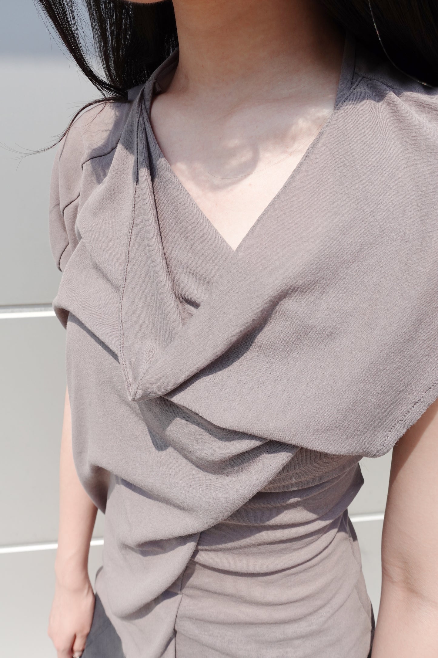 DRAPE 005 'Draped Dramatic Jersey Top'