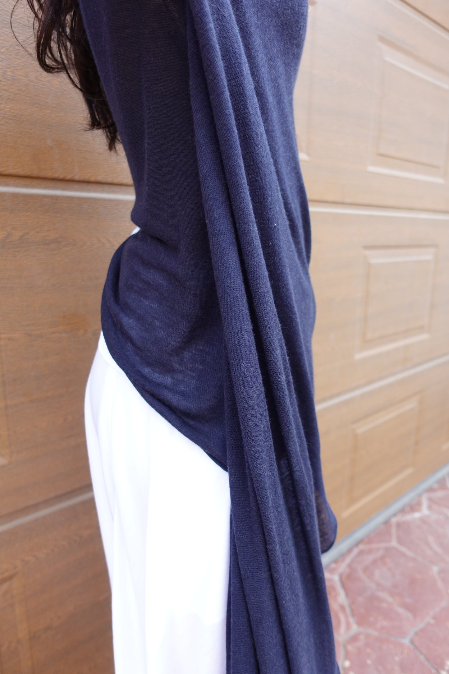 DRAPE 005 'Draped Dramatic Jersey Top'