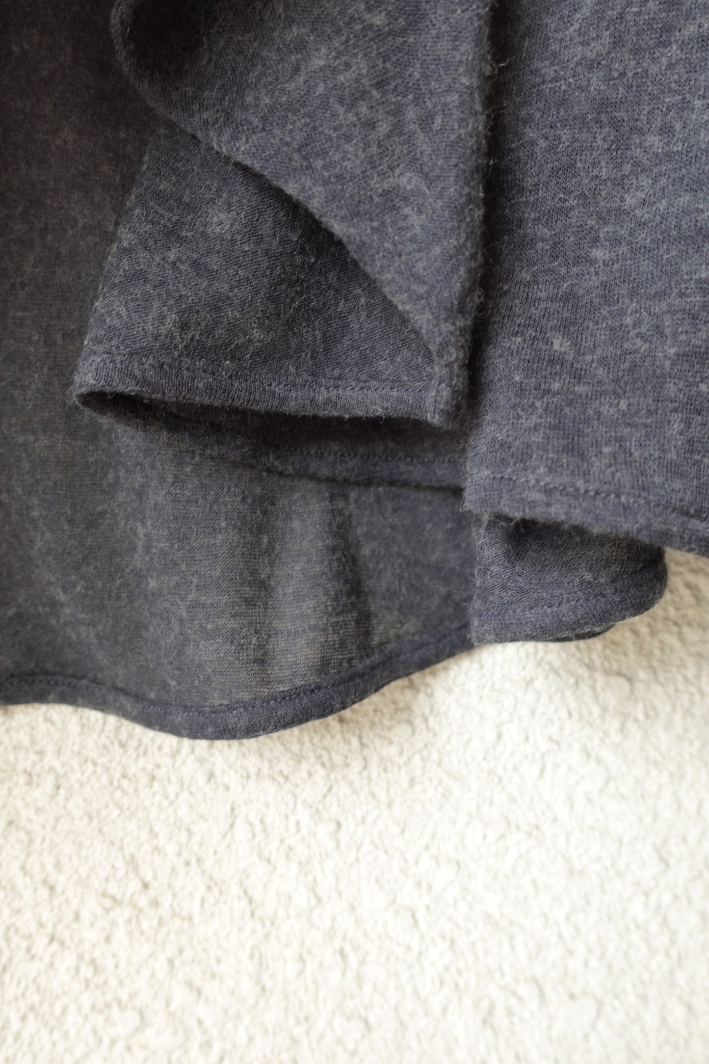 DRAPE 011 'Disheveled Drape Sheer Wool Cardigan'