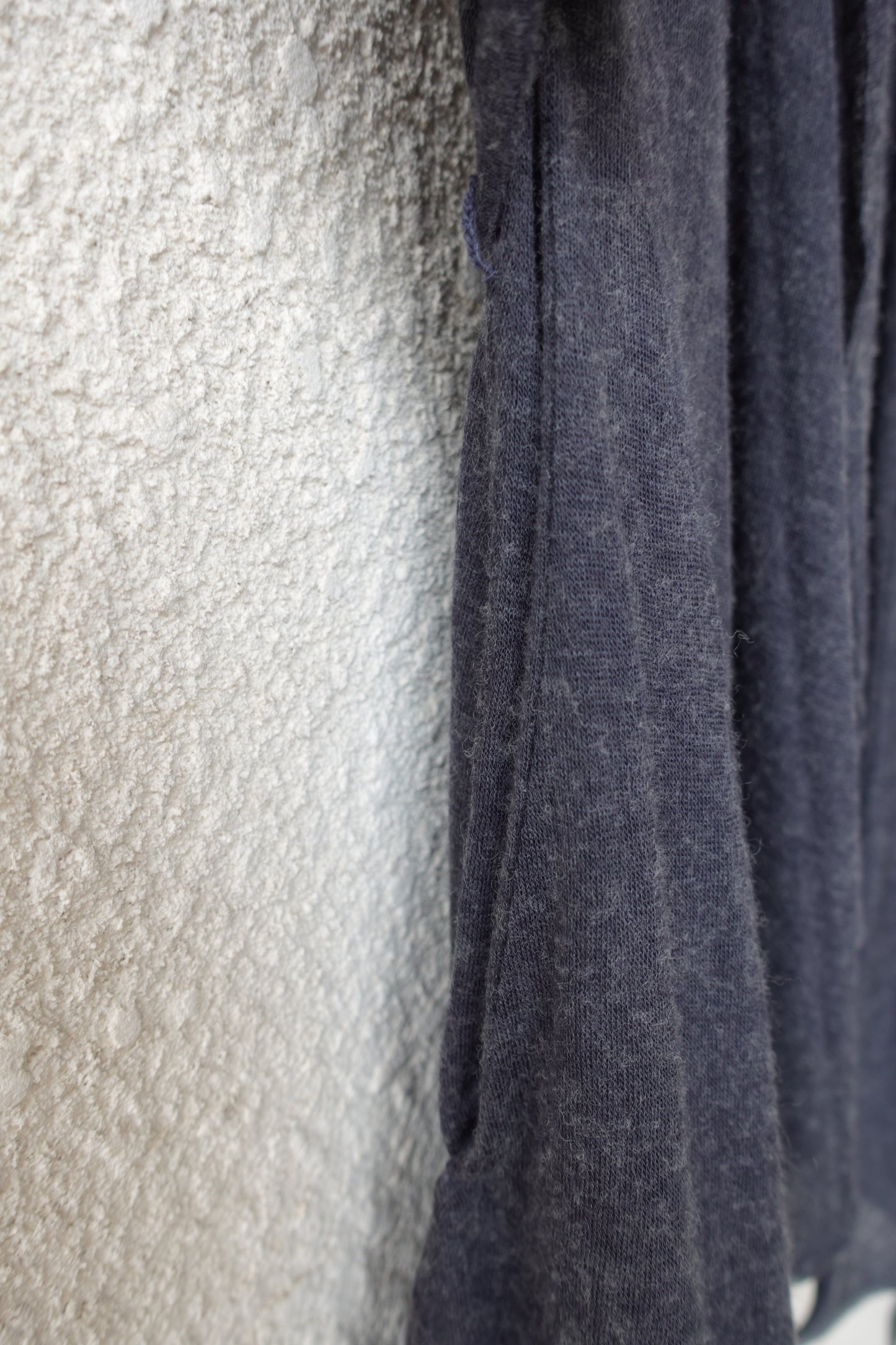 DRAPE 011 'Disheveled Drape Sheer Wool Cardigan'