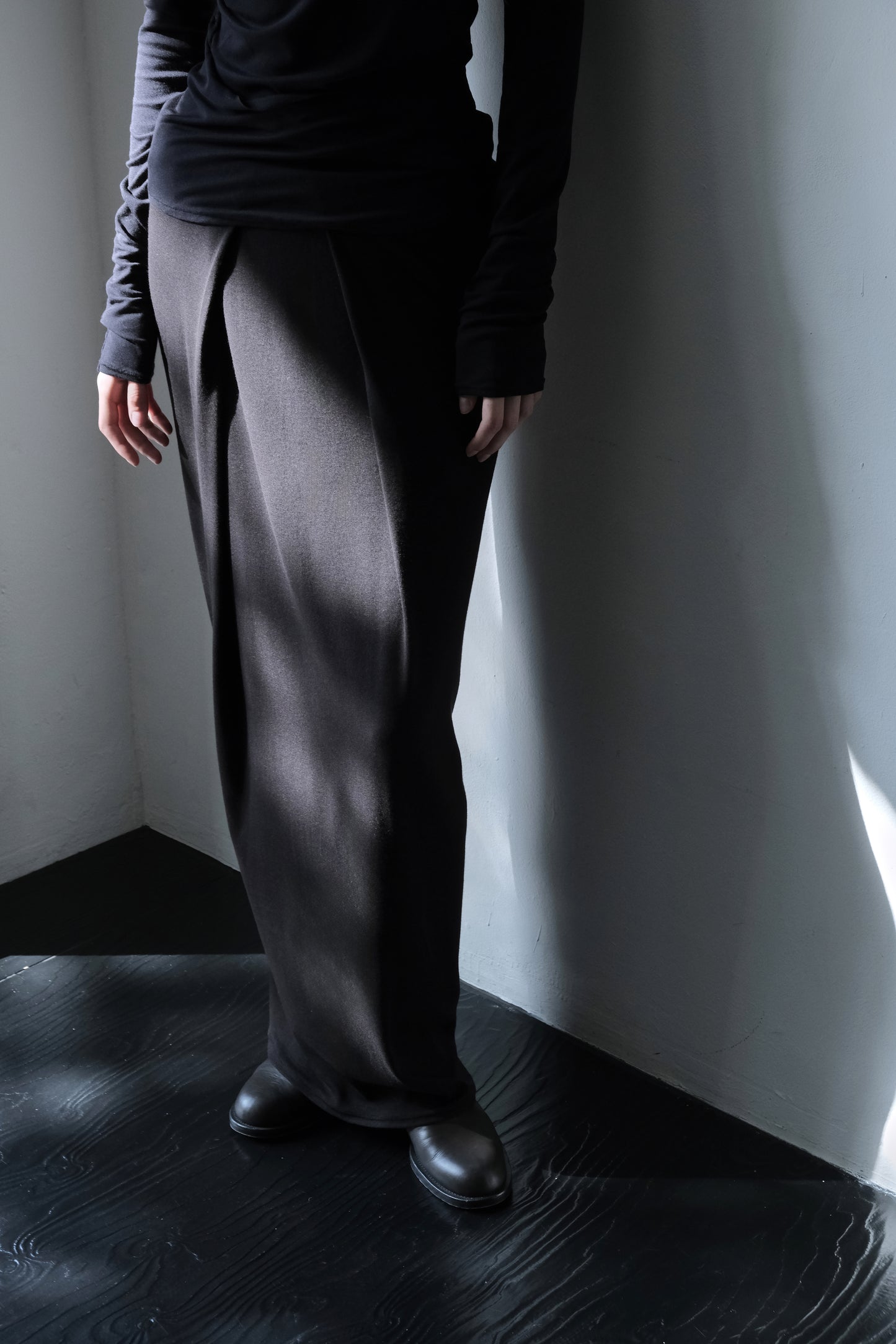 DRAPE 012 'Soft Folds Rib Skirt'