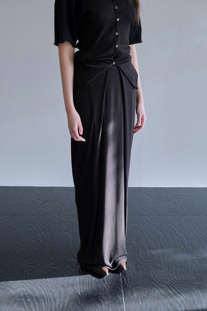 DRAPE 012 'Soft Folds Rib Skirt'