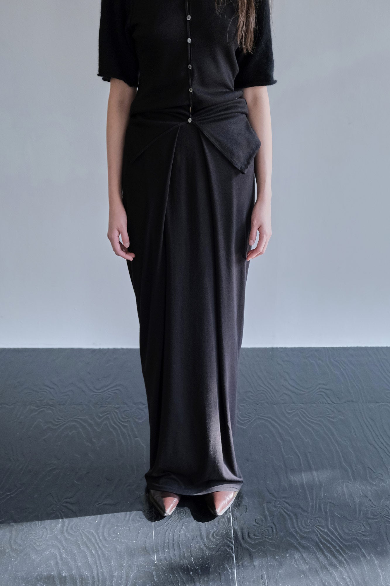 DRAPE 012 'Soft Folds Rib Skirt'