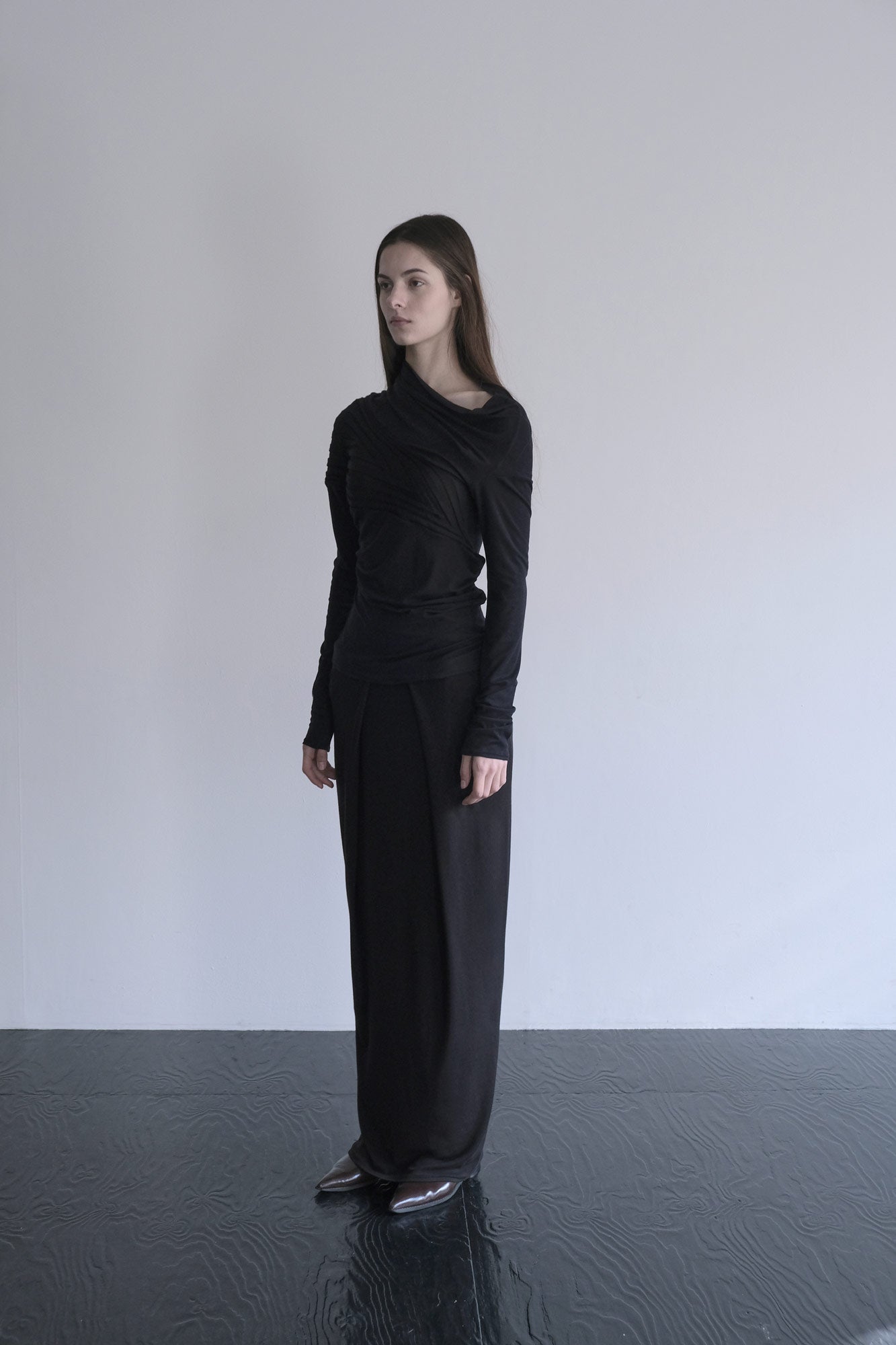 DRAPE 012 'Soft Folds Rib Skirt'