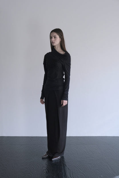 DRAPE 012 'Soft Folds Rib Skirt'