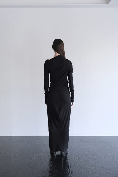 DRAPE 012 'Soft Folds Rib Skirt'