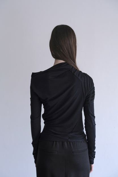 DIA 009 'Draped Contour Jersey Top'