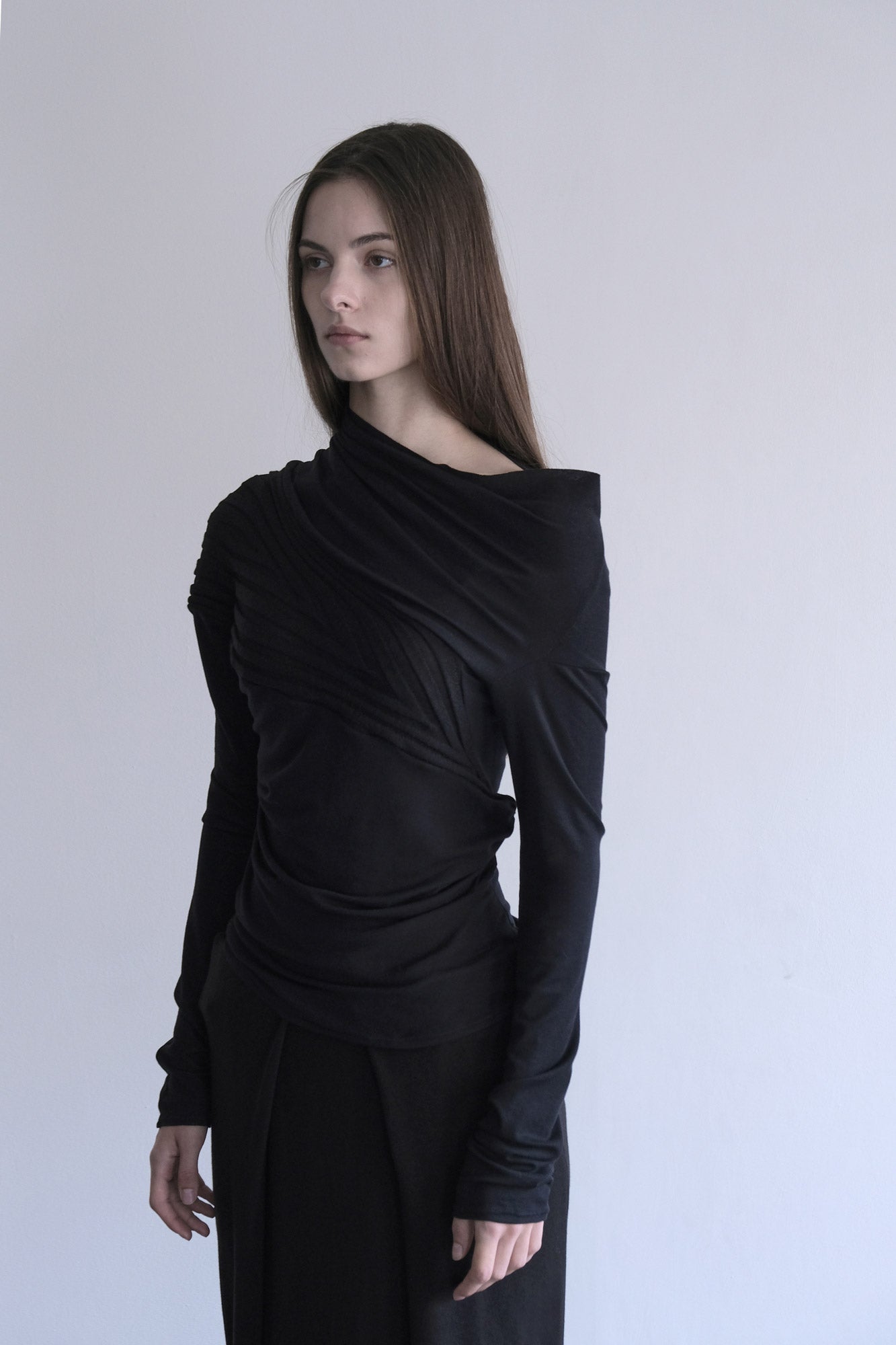 DIA 009 'Draped Contour Jersey Top'