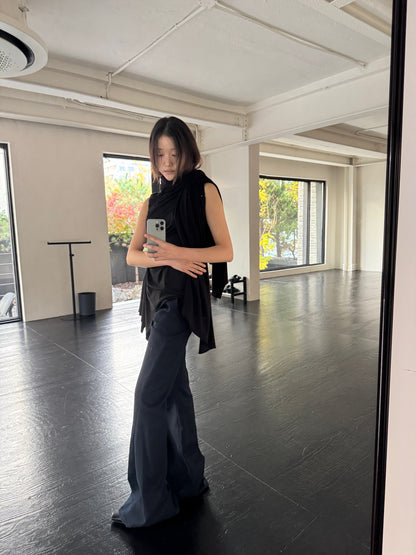 DRAPE 014 'Wool Cascading Shawl Scarf'