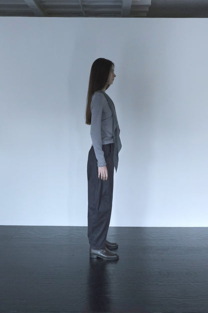 DRAPE 013 'Cashmere Cascade collar Cardigan'