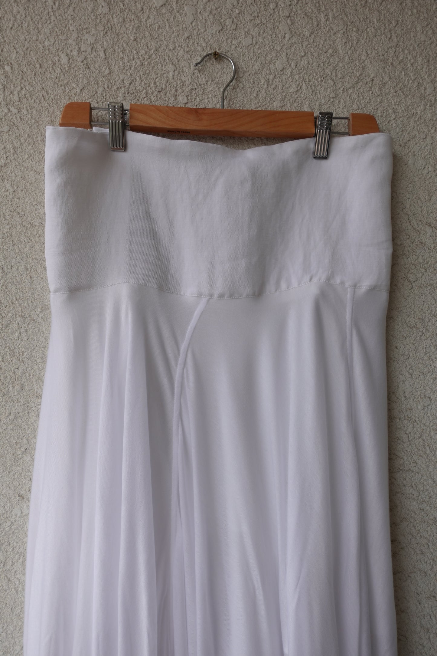 DRAPE 007 'Buttoned Linen-Jersey Skirt'