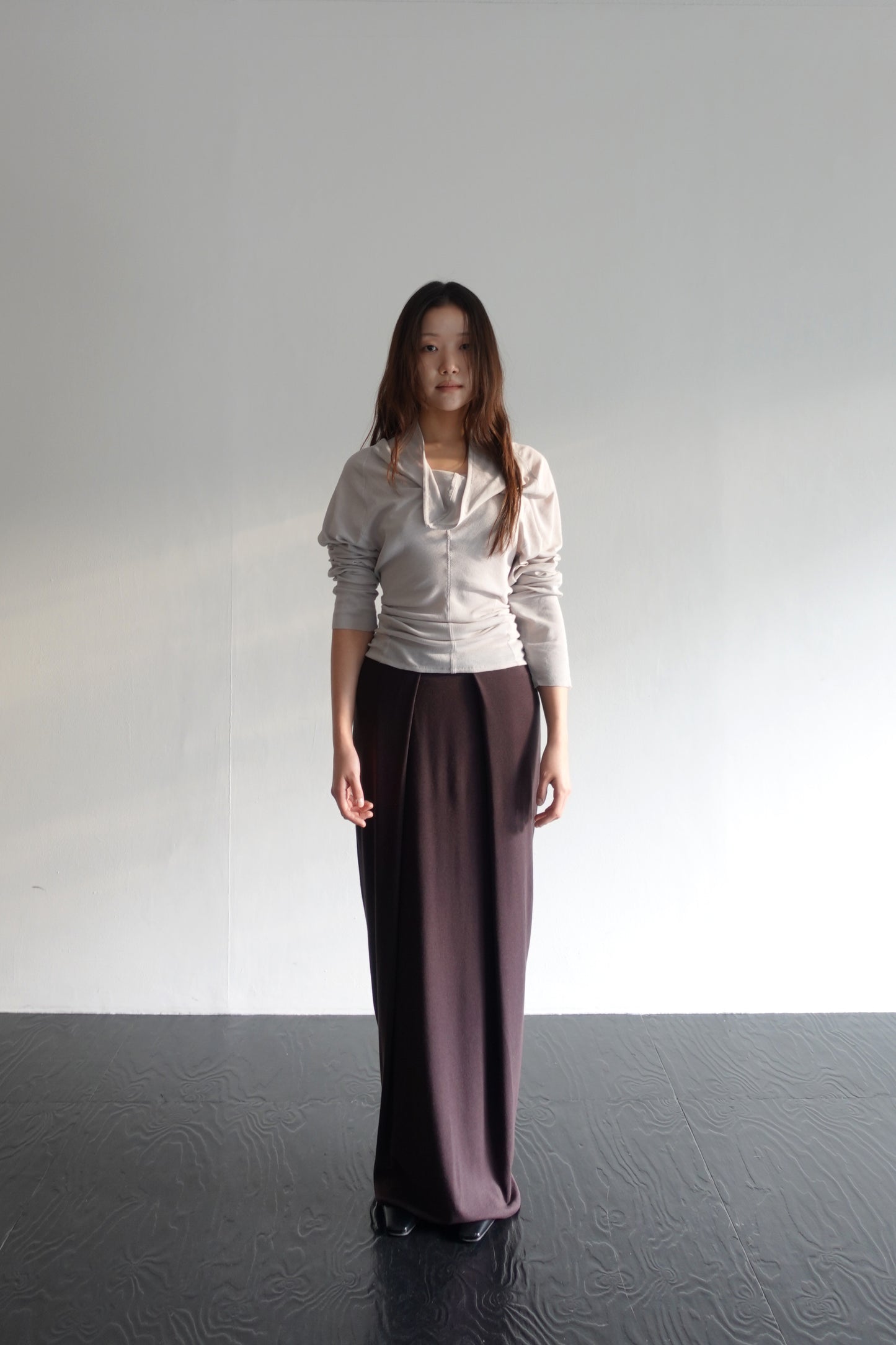 DRAPE 012 'Soft Folds Rib Skirt'