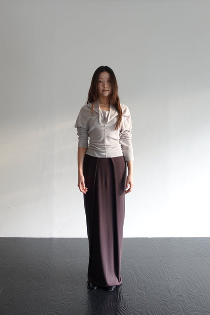 DRAPE 012 'Soft Folds Rib Skirt'