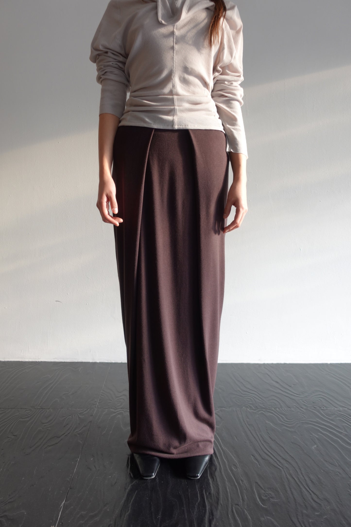 DRAPE 012 'Soft Folds Rib Skirt'