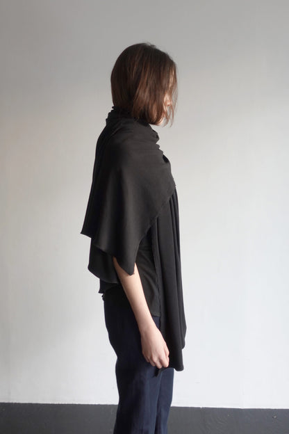 DRAPE 014 'Wool Cascading Shawl Scarf'