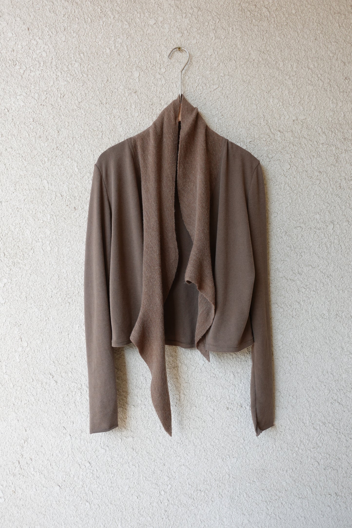 DRAPE 013 'Cashmere Cascade collar Cardigan'
