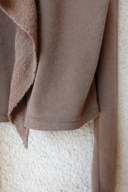DRAPE 013 'Cashmere Cascade collar Cardigan'