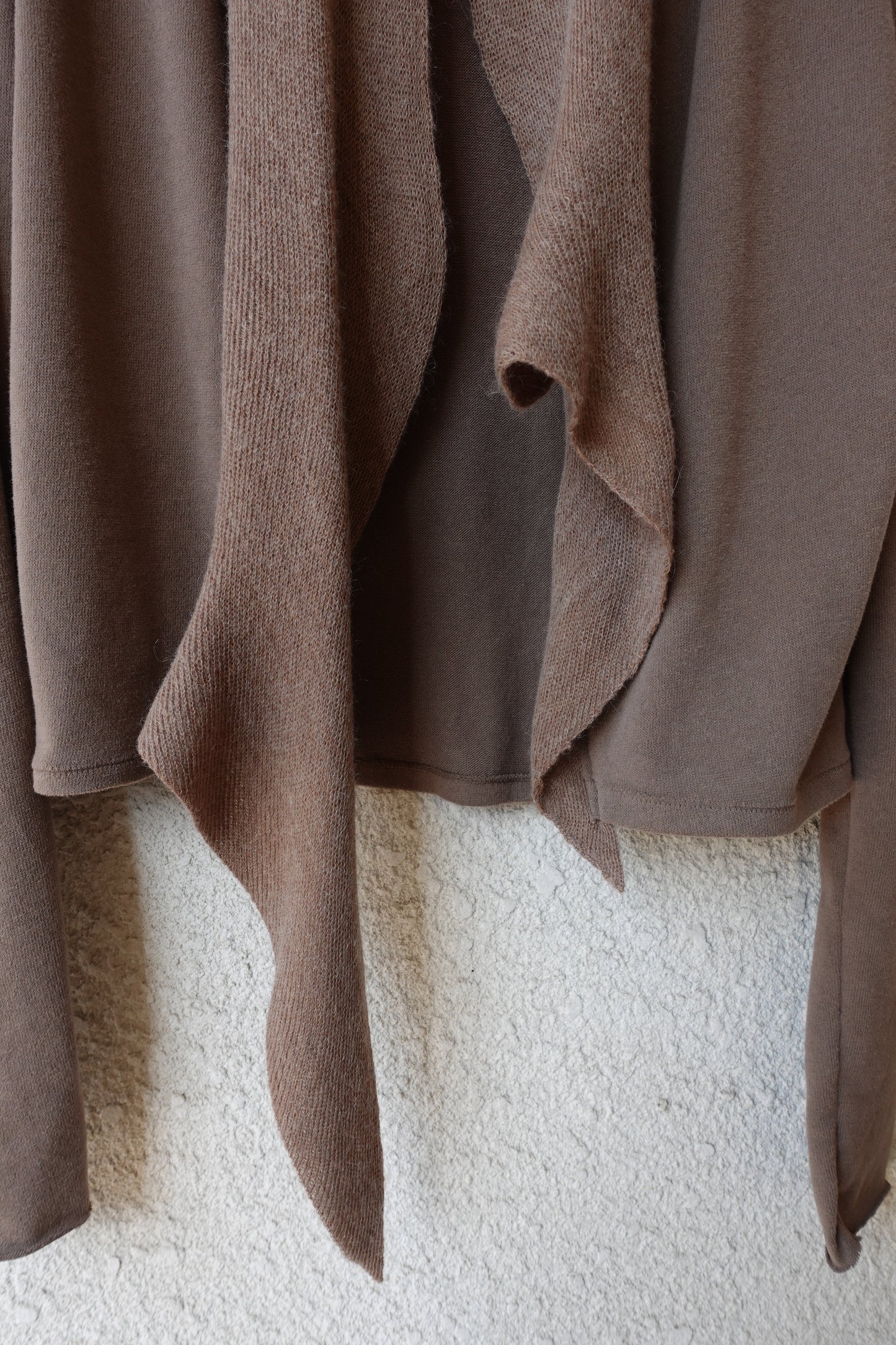 DRAPE 013 'Cashmere Cascade collar Cardigan'