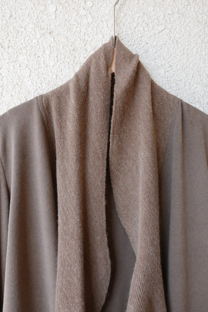 DRAPE 013 'Cashmere Cascade collar Cardigan'