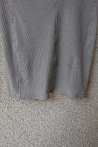 RIB 006 'Sheer Rib Cowl Jersey Top'