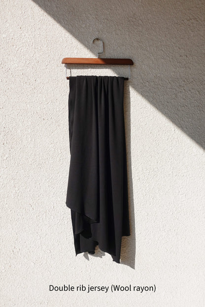 DRAPE 014 'Wool Cascading Shawl Scarf'